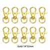 10Pcs/Lot 23/32/36/38mm Lobster Clasp Hooks Keychain 6 Colors DIY Jewelry Making Finding for Necklace Bracelet Chain Supplies