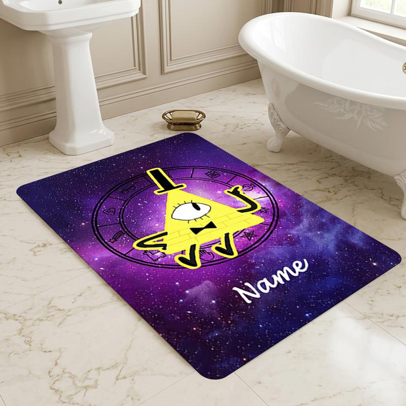 Custom Name Forest Friends Living Room Non-Slip Area Rug Soft Carpet for Bedroom Kids Playroom Sofa Office Home Decor Doormat