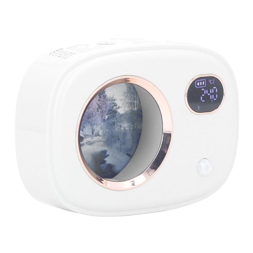 Fragrance Dispenser Smart Digital Display Ultrasonic Fragrance Aromatherapy Diffuser for Toilet Living Room Hotel White