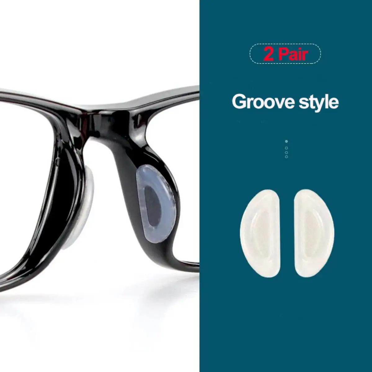 2/5 Pairs Anti-Slip Eyewear Nose Pads - Stick On Adhesive Silicone Nose Grips for Glasses Sunglasses Accessories
