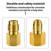 ACME R134A Mosiężny Złącznik Rur Adapter 1/4" Męski Na 1/2" Żeński Z Zaworem