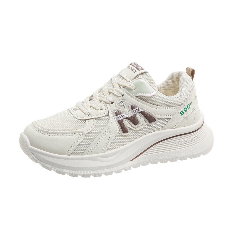 2025 Spring Forrest Gump Shoes Women's New Platform Dad Shoes Breathable Sports Shoes Lightweight Casual Running Shoes German Training Shoes