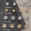 Double Layer Translucent Diamond Snowflake Nail Art Decorations