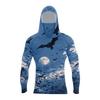 Men's Performance Fishing Raglan Halloween Prints Hoodie - UPF 50+ UV Long Sleeve Sun-protective Shirt With Mesh Visor