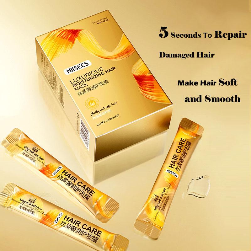 

Увлажняющая и смягчающая маска для волос, 20 шт./компл., увлажняет, улучшает вьющиеся волосы, эффективно восстанавливает повреждения, контролирует жирность, глубоко ухаживает, питает