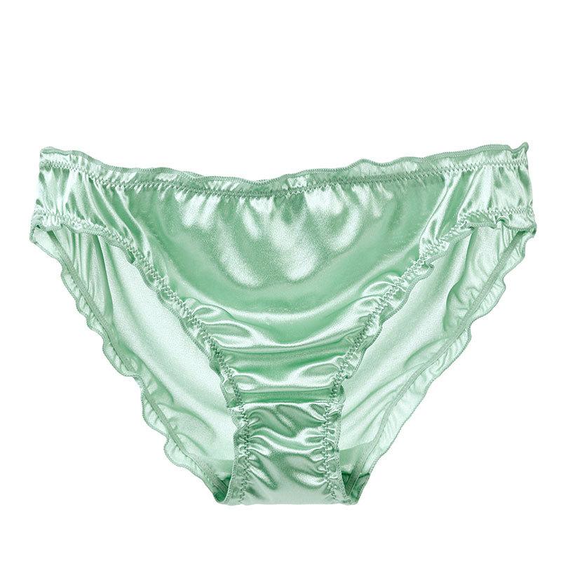 Plus Size Women's Summer Sexy Smooth Smooth Comfortable Cotton Base Low Waist Briefs