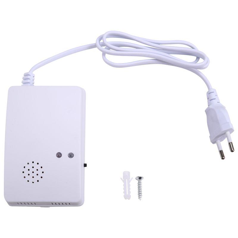 A29F-Gas Leak Combustible Propane Butane Methane Leak Warning Combustible Gas Alarm Sensor For Home Security EU Plug
