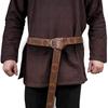 Medieval Embossed Waist Belt Bag Set for Men Women Vintage Knights Costume Circular Waistband Coin Purse Cosplay Decors