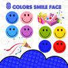 500pcs Happy Smile Face Decal Sticker 3 Rolls Motivational Stickers for Teachers Colorful Behavior Chart Stickers for Student