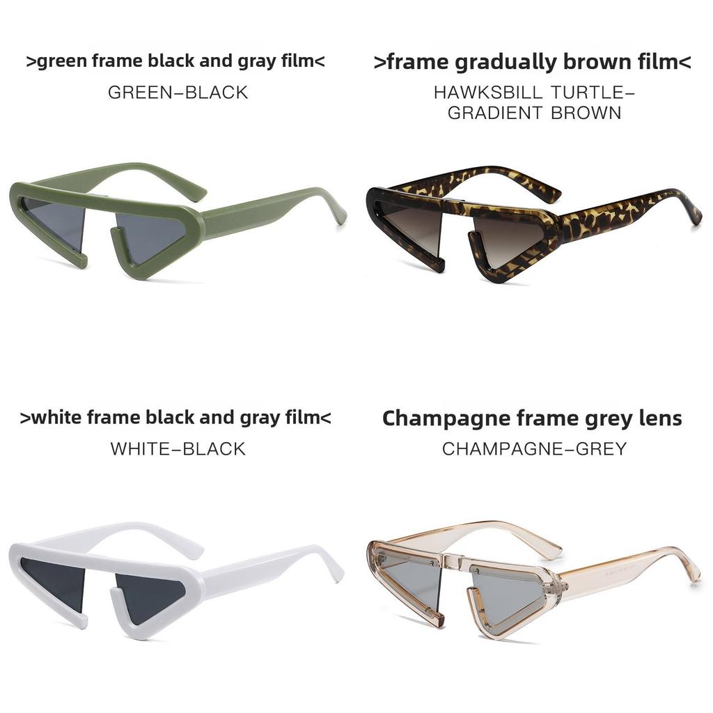 Triangle Sunglasses Men Women Uv400 Blocker For Summer Festivals