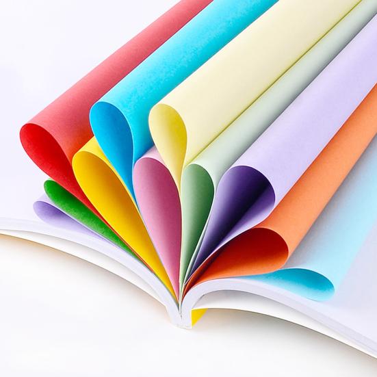 100 Sheets 15/20/25cm Square Origami Paper 10 Colors Double Sided DIY Scrapbook School Arts Crafts Kids Beginner Easy Fold Colorful Origami Sheets