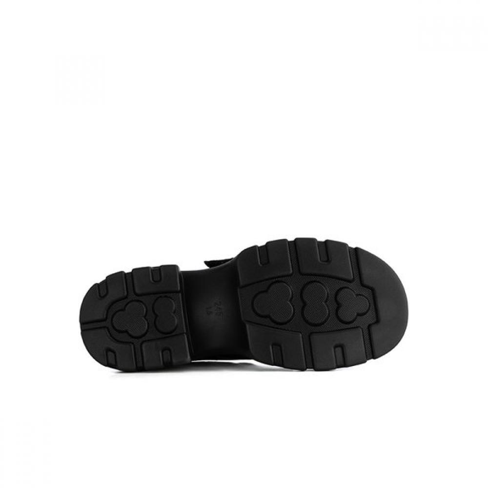 Vainer Women Comfort Oversole Loafer Black Samm030ak