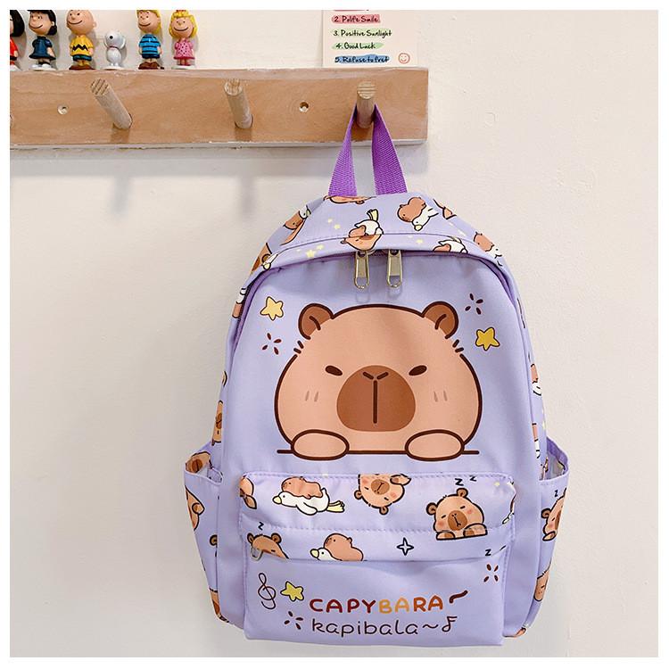 Durable Playful And Kids Cartoon Backpack With Soft Shoulder Straps For School Use