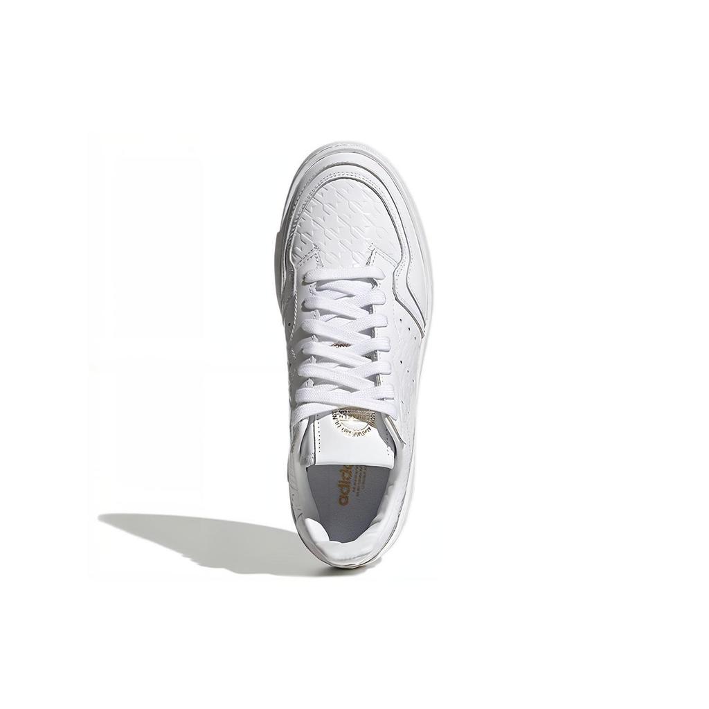 adidas Originals Super Court Athletic Stoßdämpfende Langlebige Low-Top Sneaker Damen Sneaker Weiß FU9958