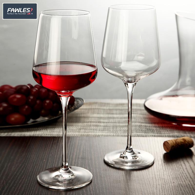 High-Stemmed Crystal Red Wine & Champagne Glasses for Home Barware
