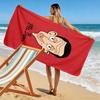 Mr Bean Print Beach Towel, Large Soft Quick Dry Towel for Beach Camping Swimming