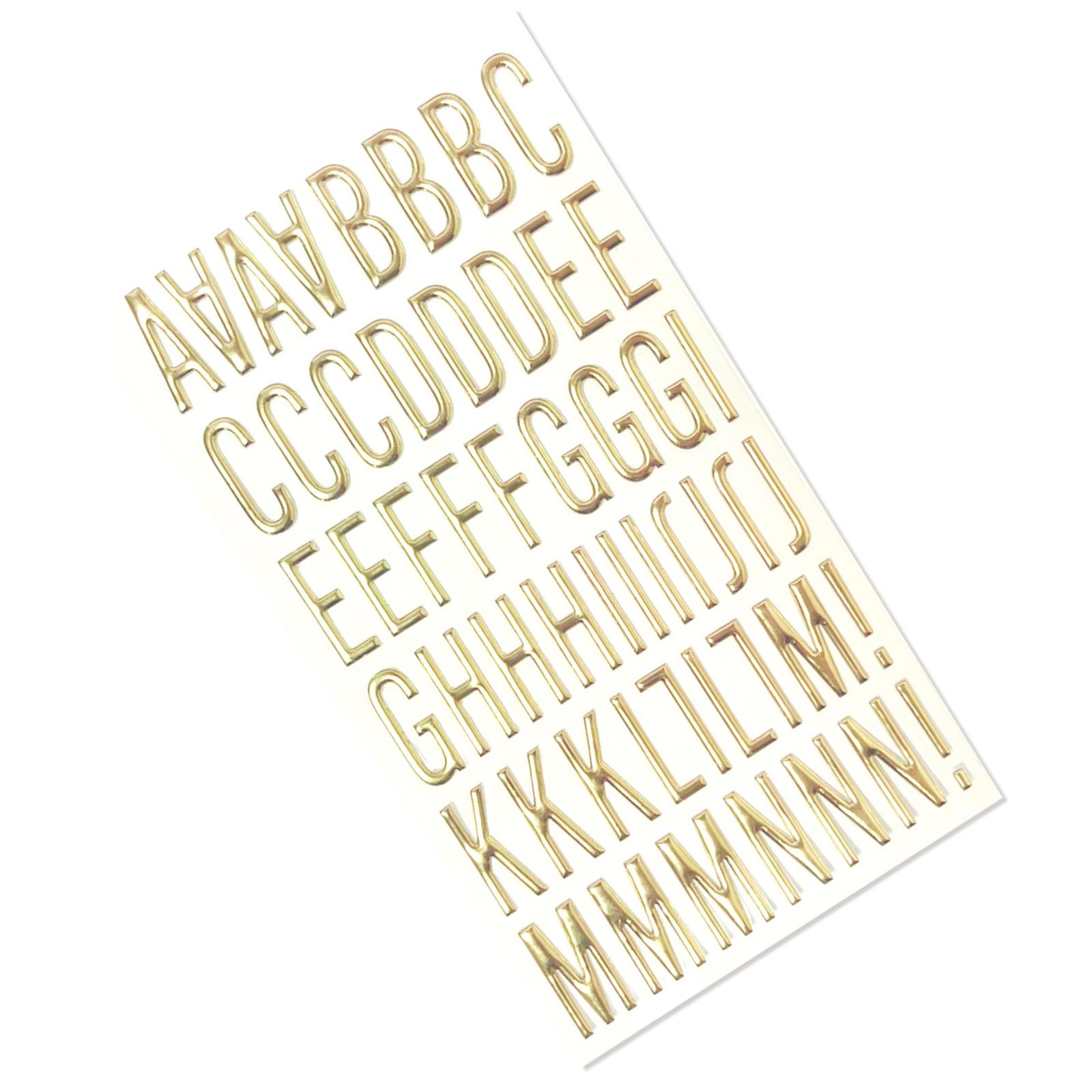 

3D Золотая блестящая буква-цифра наклейка металлическая цветная буква-наклейка для скрапбукинга журнал блокнот украшение дома A