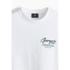 H M LooSe FiT PrinTed T SHirT wHiTe George S gaS