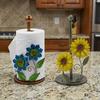 Freestanding Sunflower Paper Towel Holder Anti-Skid Paper Towel Rack  Home Decor