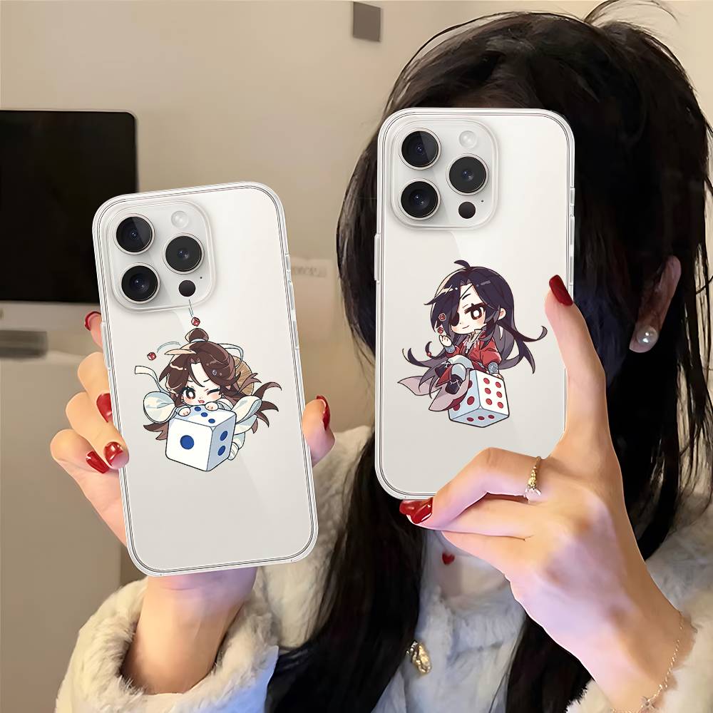 H-Heavens Officials Blessings Phone Case For IPhone 17/16/15/11/13/14 Pro Max Plus/X/Xr/Xs Max/12mini Air Transparent Clear