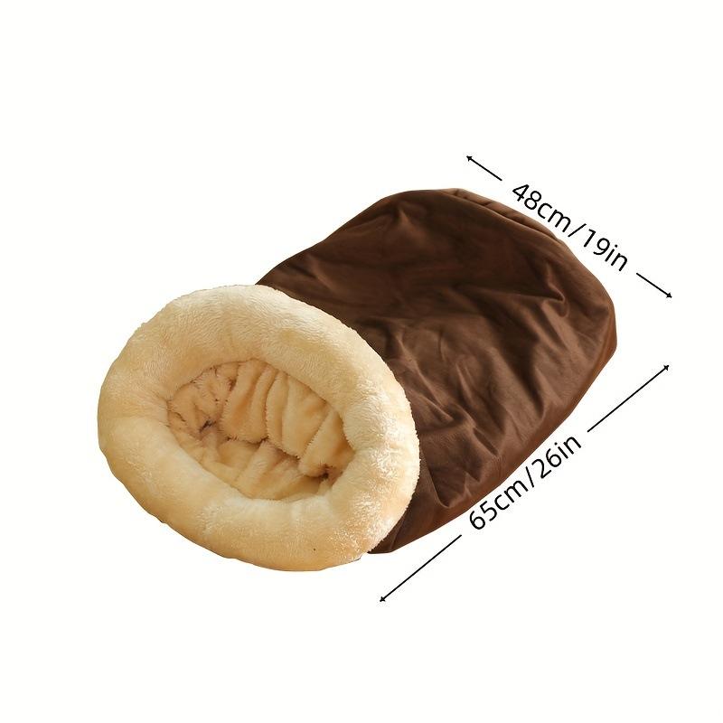 Podzimní a zimní kočičí spací pytel Polouzavřené kočičí hnízdo Teplé hnízdo pro malé a středně velké mazlíčky Lze rozložit a prát