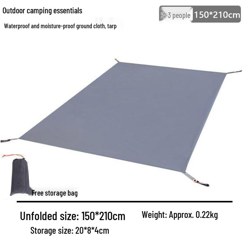 Wilderness Waterproof Outdoor Camping Mat - Moisture-Proof, Thickened, and Multipurpose for Beach, Picnic, or Grass. 210D Waterproof Oxford + Storage Bag