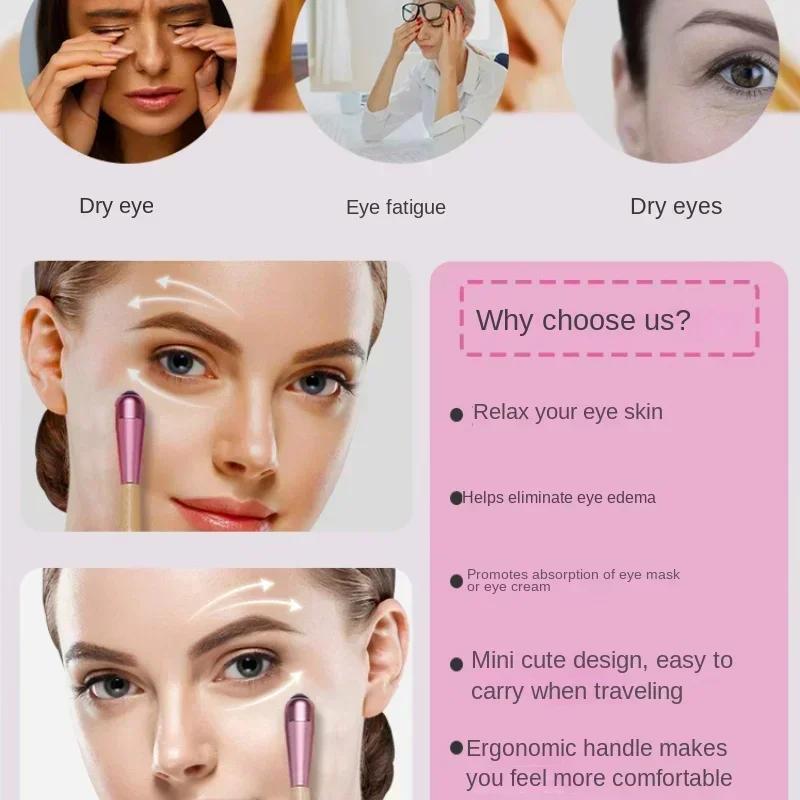 1pc Natural Jade Massage Roller Relieve Dark Circles Under Eyes Face Massaging Ball Woman Skin Care Beauty Tool Cream Applicator