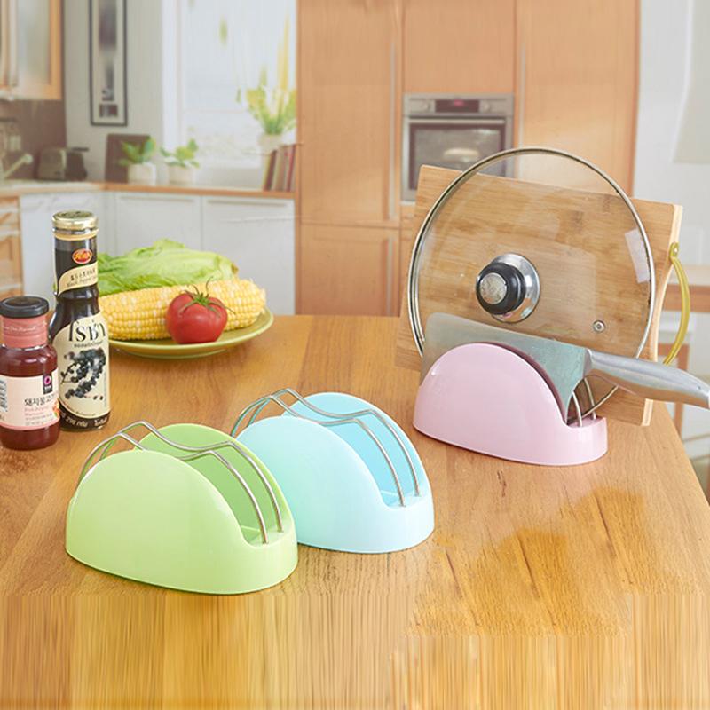 3 Color Kitchen Racks Cutting Board & Pot Cover Storage Racks Chopper Shelves Dishes Goods Organzier Home Kitchen Accessories