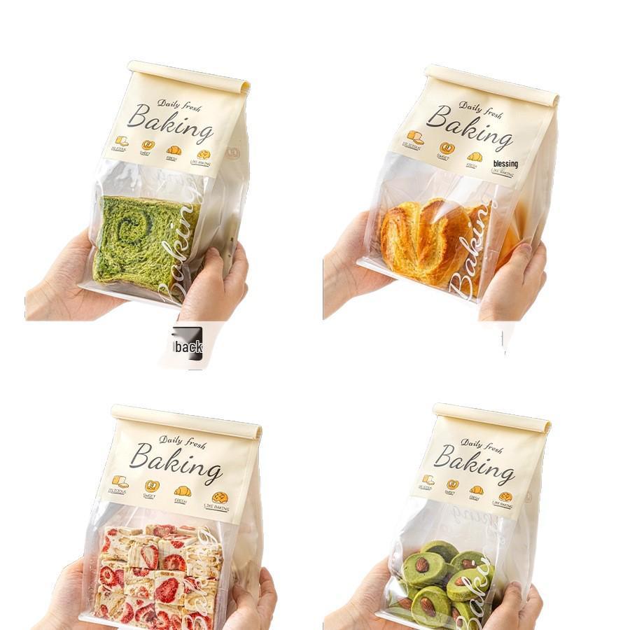Selbstversiegelnder lebensmittelechter Toastbeutel für Brot, Kekse, Backwaren und geschnittenes Mochi - 45g/250g
