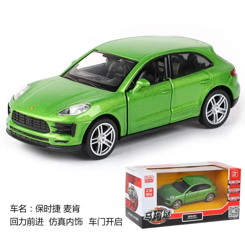 MaKeda1:36 Porsche MACAN Small SUV High Simulation Alloy Diecast Car Model Toy With Pull Back For Children Gifts Toy Collection