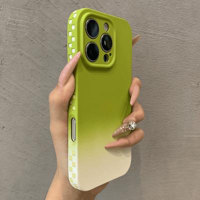 Liquid Silicone Gradient Color Phone Case For iPhone 13 14 15 16 17 Pro Max Air Plus Soft Candy Bumper Cases Cover