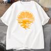 Orange Fruit T Shirt Fruit Lover Party Tee Shirt Casual Unisex Women Cotton Short Sleeve Unisexs Designer Clothes Streetwear Tees