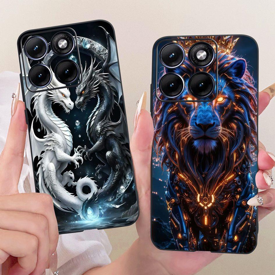 For Funda Motorola Edge 70 Fusion 2026 Phone Case New Fashion Flower Bow Soft Black Silicone Cover For Moto Edge 70Fusion+ Cases