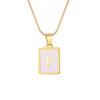 Letter Necklace Stainless Steel Square Card Pendant Necklace Multifuntional Chain Necklaces Suitable for Daily and Party