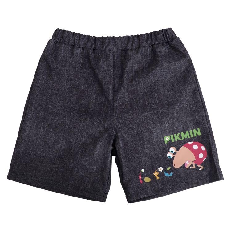 

Airin Swim Briefs, Bandai Pikmin Boys Surf Pants, Solid Color (Sizes 110cm/120cm/130cm) (Black/Navy) 572 Black