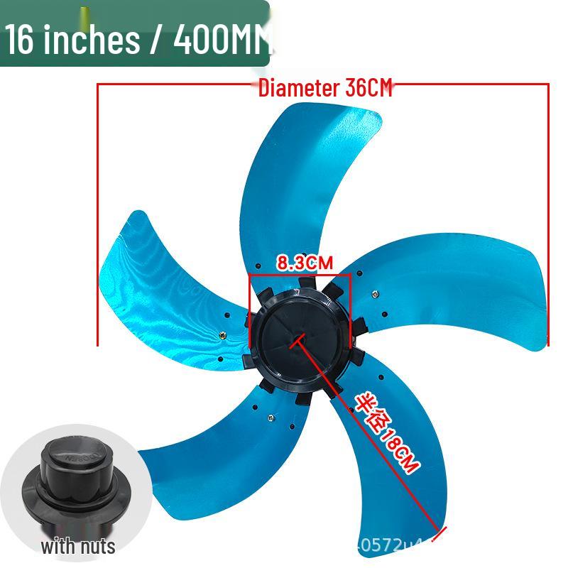 Accessori Ventola Universale Silenziosa a 5 Pale: 12/14/16 Pollici per Ventilatori da Scrivania, da Pavimento e da Parete (400 millimetri)