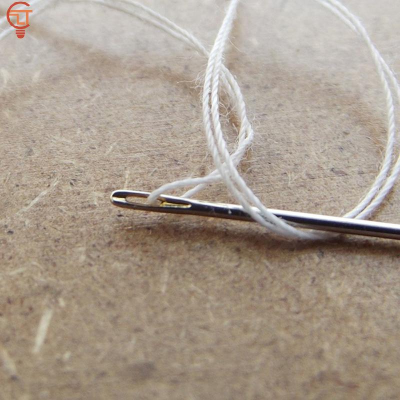 25Pcs/box Large Eye Stitching Needles Sewing Needles Handmade Leather Needle Steel Yarn Knitting Needles Sewing Tool Set