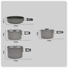 Anodized Aluminum Cookware Set Non Nonstick Camp Pot Easy To Clean Portable Camping Kit for