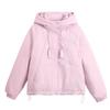 Han Fan Color Casual Two-Cotton Jacket Women's European Products Spring New Hooded Long Sleeve Padded Cotton Age-Reducing Outerwear Tide
