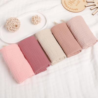 High Quality 4-Layer Pure Cotton Baby Cotton Washcloth Absorbent Soft Square Towels Baby Towels Gauze Cotton Newborn Burp Cloth
