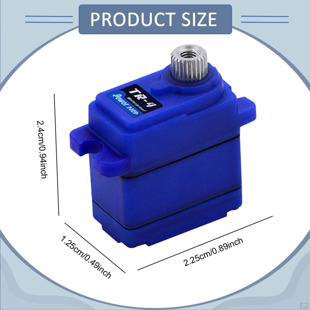 Mini Waterproof Servo RC Lightweight High Repair Maintenance Vehicle 7.4V 2.6kg Replacement