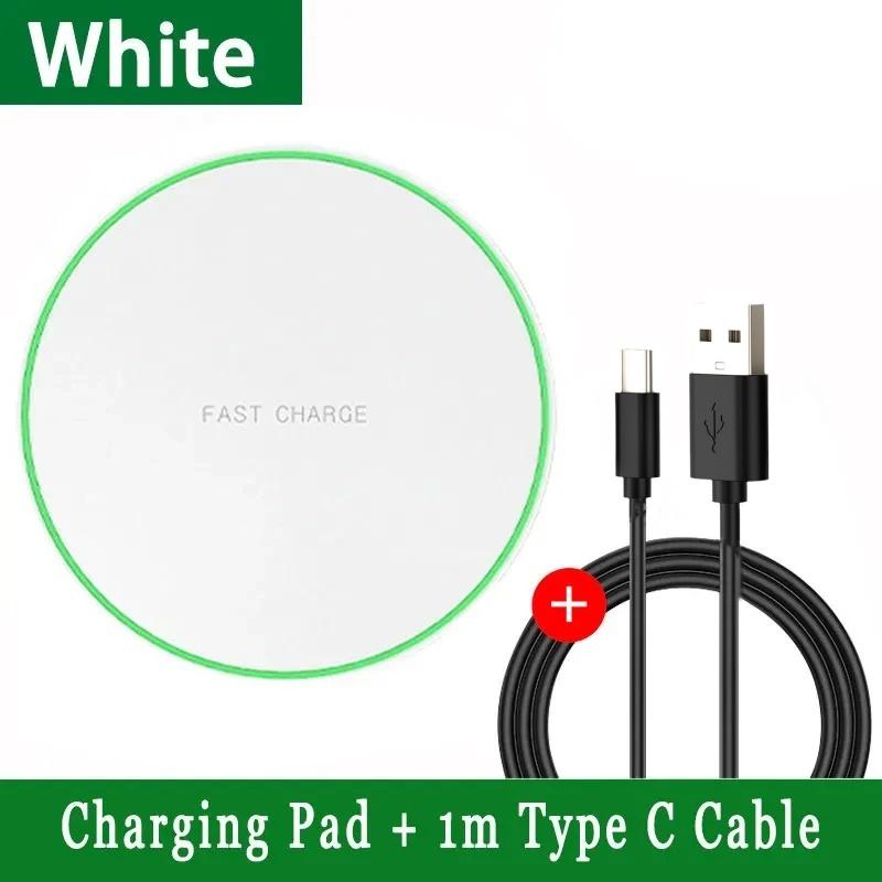 30W Wireless Charger Pad Stand Mobile Phone Chargers Fast Charging Dock Station For iPhone 15 14 13 12 11 Pro Max Samsung Xiaomi