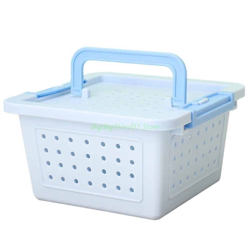 24TE Hamster Outdoor Cage Small Pet with Ventilable Cover Plastic Pet Carry Cage Practical Travel Box for Hamster