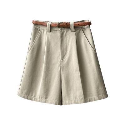 Work Shorts Women's Summer High Waisted Loose Wide Leg Pants Casual Pants