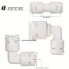 Water Purifier Quick Connect Elbow & Tee 3-to-2 Adapter, Card-Free Connector