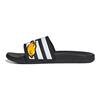 Adidas Neo Cartoon Letter Pattern Velcro Non-Slip Slide Sandals Unisex Footwear Black White FY3037