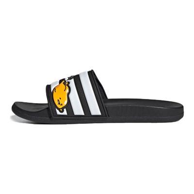 Neo Cartoon Letter Pattern Velcro Non-Slip Slide Sandals Unisex Footwear Black White FY3037