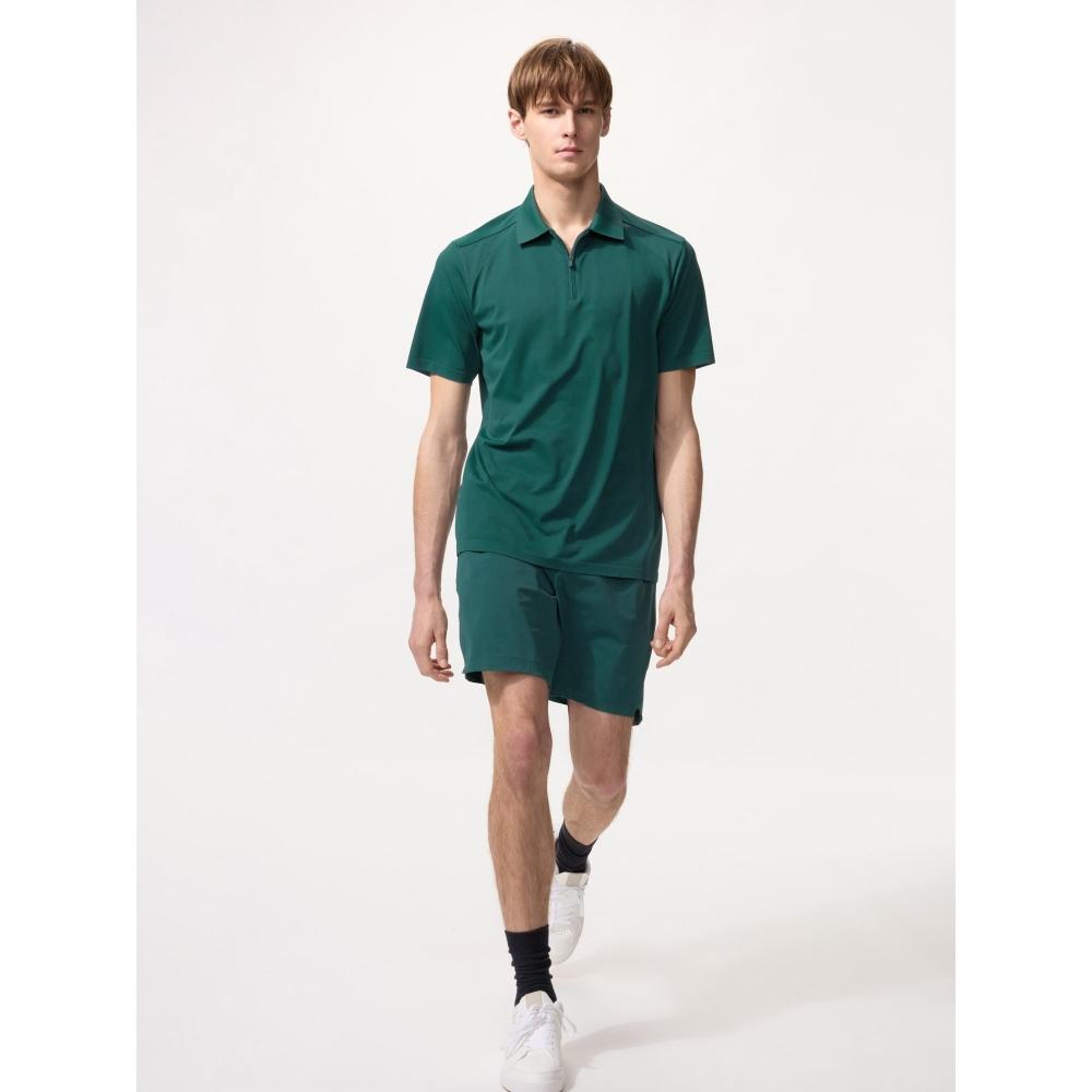 Uniqlo Japan Dry Ex Half Zip Polo Shirt