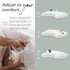 Original Crescent Adjustable Pillow, Queen Bed Pillows for Shoulder, Neck & Head Support, Crescent Foam Pillows - Medium Firm for Back & Side Sleeper