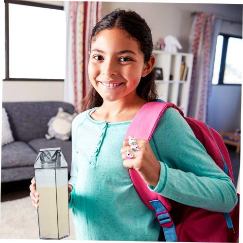 HOMOCONO 1-Piece Milk Bottle, Juice Bottle, Mini Kettle, Beverage Bottle, Milker Pitcher, Cold Drink Bottle, 500ml Bottle, Plastic, Black